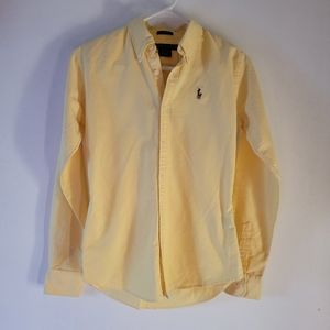 Polo Ralph lauren women's Slim fit long sleve bottom down shirt size xs.